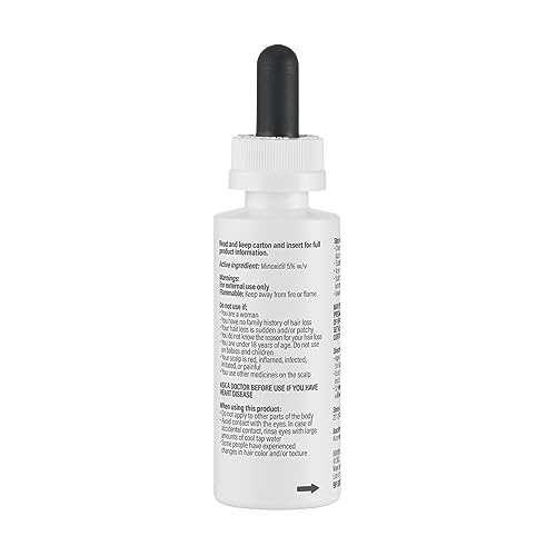 BosleyMD Men's & Women's Hair Re-growth Treatment, 2%-5% Minoxidil Topical Solution