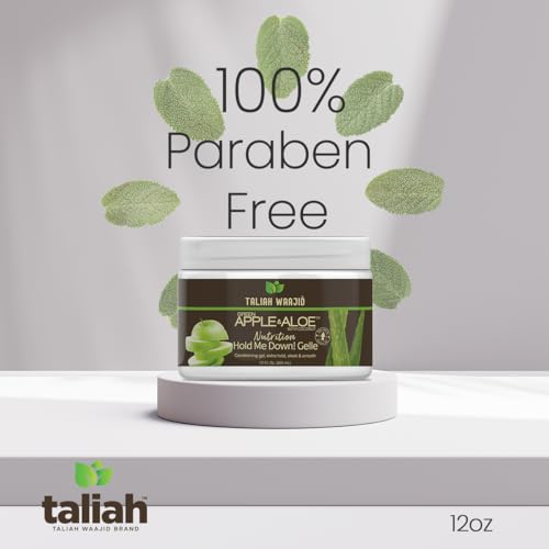Taliah Waajid Green Apple & Aloe Nutrition Curl Definer | Strengthen & Balance pH Levels | Curl Enhancing For Wavy, Curly, Coily and Kinky Hair | 100% Paraben Free | Premium Coconut Oil - 12oz (T124)