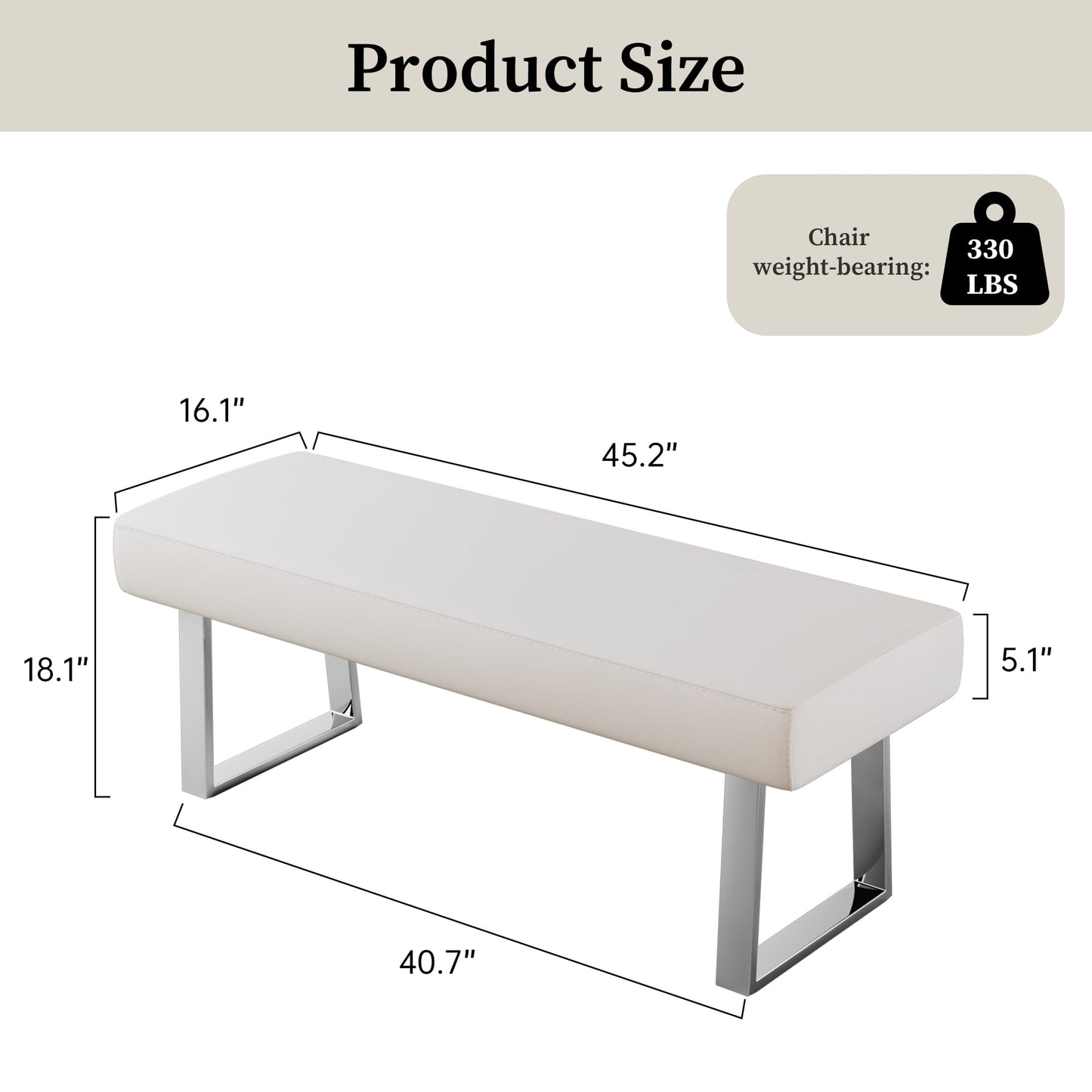 jiexi Bedroom Bench Bed end upholstered Bench Indoor Corner Small Bench, with Metal Legs, for entryway Dining Room Kitchen and Living Room, Plant Bench, Footstool