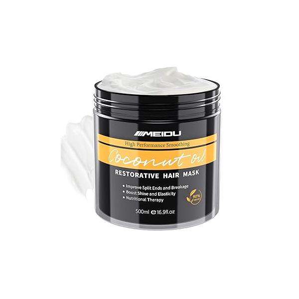 Hair Mask for Damaged Hair, keratin Treatment Women Men, Deep Conditioning Dry and Growth(500ml,16.9oz)