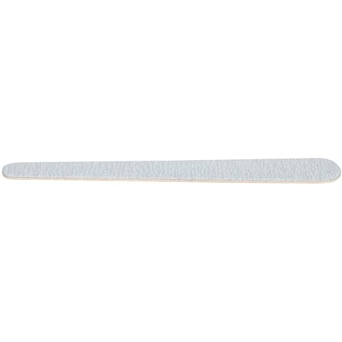 ForPro O-Files Wood Board, 100/180 Grit, Silver, Double-Sided Manicure & Pedicure Nail Files, 6” L x .75“ W, 100-Count