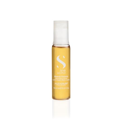 Alfaparf Milano Semi di Lino Sublime Cellula Madre Beauty Genesis Vials - Argan Ampoules for Radiant and Healthy Hair - Protects Color - Adds Shine (12 Vials / 0.44 fl. oz. each)