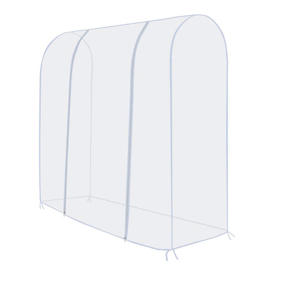 TzBBL Clothing Rack Cover, Clothes Garment Rack Cover 6 Ft - with 2 Durable Zippers, Waterproof Cover for Clothing Hanging Rack 71" X 20" X 52" (180 X 50 X 133 cm) - Only Cover