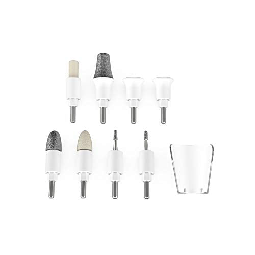 Pure Enrichment PureNails Luxe 9-Piece Replacement Nail Drill Set