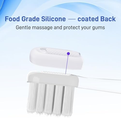 Toothbrush Heads Replacement Compatible with Laifen Wave Electric Toothbrush, Gum Care - Transparent, 10 Pack