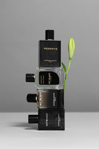 Michael Malul Jet Black Platinum Eau de Parfum for Men - 100ml | 3.4oz