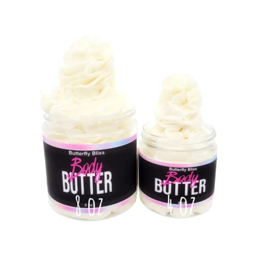 Peppermint Bark Whipped Body Butter, natural lotion, organic, 4oz jar, made with shea butter, mango butter, coconut oil, almond oil