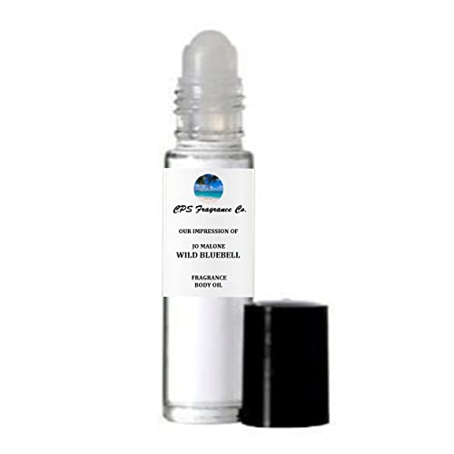 WILD BLUEBELL For Women Type Hypoallergenic Pure Perfume Body Oil Roll On 1/3oz (10ml) CPS Fragrance Co. Impression made with Pure essential Oils + Organic Fractionated Coconut Oil