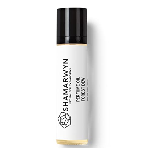 Forest Dew Perfume Oil, Natural Organic, Fresh Woodsy Clean Masculine Unisex Scent, Pure Essential Oil Blend for Men 10ML