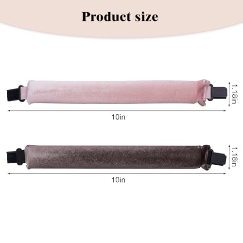 Heatless Hair Curler Set – 4PCS Velvet Overnight Blowout Rods for Heatless Curls, Jumbo Flexible Curling Rods to Sleep In, No Heat Curling Tools for Natural Waves and Curls