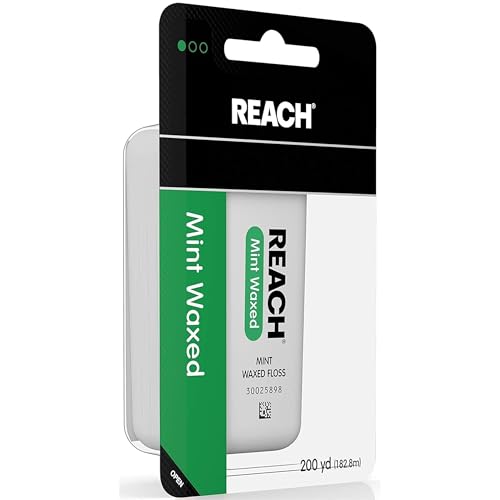 REACH Mint Waxed Floss 200 Yards (Pack of 2)
