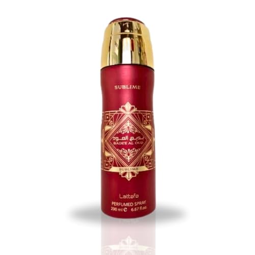 Lattafa Bade'e Al Oud Sublime - EDP Spray 100ML (3.4 OZ) & Deodorant Spray 200ML (6.7 OZ) Experience The Luxury of Woody & Aromatic Fragrance. (Value Pack)