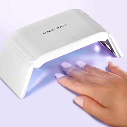 LONDONTOWN Foldable UV/LED Gel Lamp - Portable Curing Mini Desk Light, Professional Travel Friendly Dryer Tool for At Home Manicures
