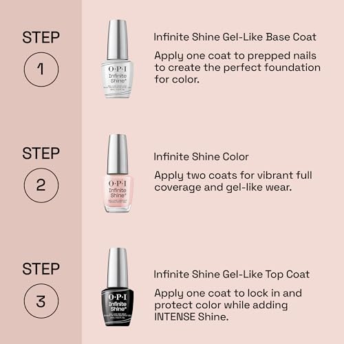 OPI Infinite Shine Gel-Like Lacquer | Opaque Crème, Glitter, and Sheer Jelly Long Lasting Wear Vegan Nail Polish Shades | Make 'Em Jelly! Collection | Summer 2025