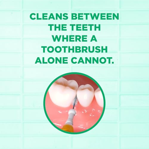 GUM Proxabrush Go-Betweens - Ultra Tight- Interdental Brushes - Soft Bristled Dental Picks for Plaque Removal Health - Safe for Braces & Dental Devices, 10 Count (Pack of 4)