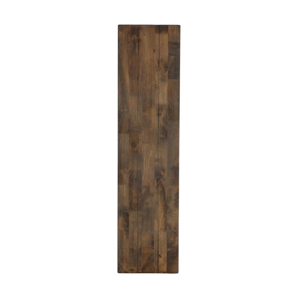 Lexicon Transitional Solid Wood Dining Room Bench in Burnished Brown