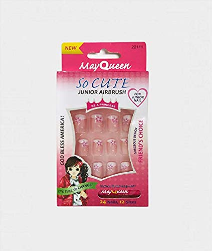 3pack 72Tips So Cute Artificial False Fake Junior Nail With Glue For Kids (22113/22013/22111)