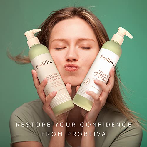 Rice Water Thinning Hair Shampoo & Conditioner - Anti Hair Loss - Regrowth & Thickening (Rice Shampoo and Conditioner (Green))