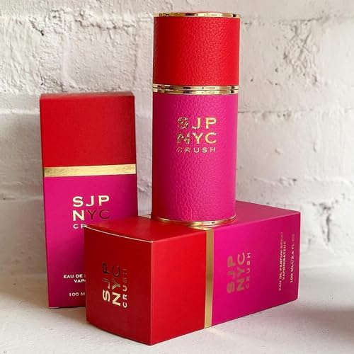 SJP NYC Crush EDP Spray For Women - Clean, Romantic, Ultra-Feminine Fragrance - Fruity-Floral Notes Of Coconut And White Flowers - Sweet, Unforgettable Finish - 3.4 Oz