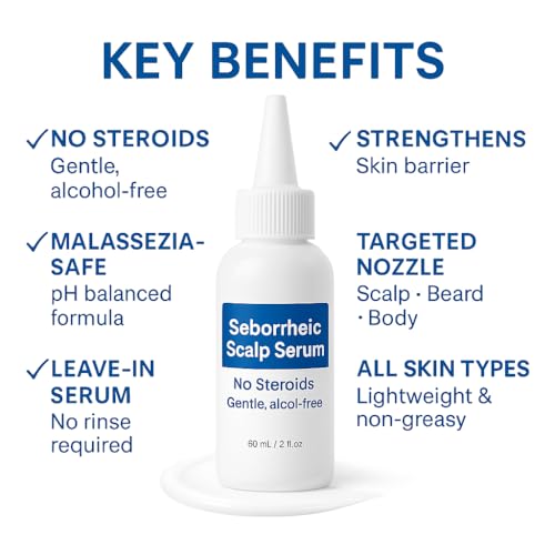 Seborrheic Scalp Serum 8X FAST ACTING - Soothing Redness Dermatitis - Fast-Acting Ointment for Scalp Face Chest and Body for Men and Women 1 Pack