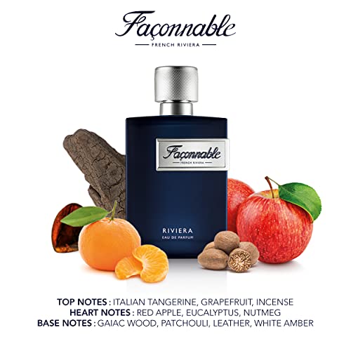 Façonnable - Riviera 90ml (3 Fl Oz) - Eau de Parfum for Men - Woody & Aromatic Scents