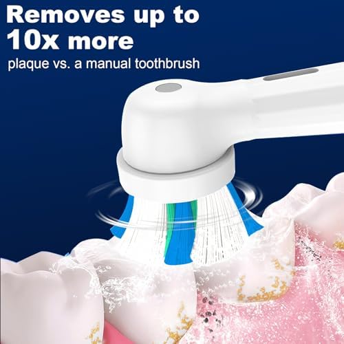 Replacement Heads Compatible with Oral B iO, IO Replacement Toothbrush Heads Compatible with Oral-B iO Series 2 3 4 5 6 7 8 9 10 Handle, Medium Hardness