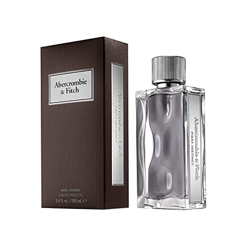 Abercrombie & Fitch First Instinct | Eau de Toilette | Men's Fragrance | Fresh, Clean, Pleasant Scent with Notes of Gin & Tonic, Kiwano Melon, Szechuan Pepper, and Sueded Musk | 3.4 oz (Pack of 3)