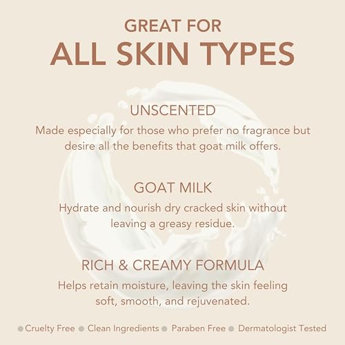 Dionis Goat Milk Skincare Footcare Lotion (2 In 1 Sole Keeper), Moisturize Dry Cracked Feet, Smooth and Hydrated Feet, Dermatologist Tested