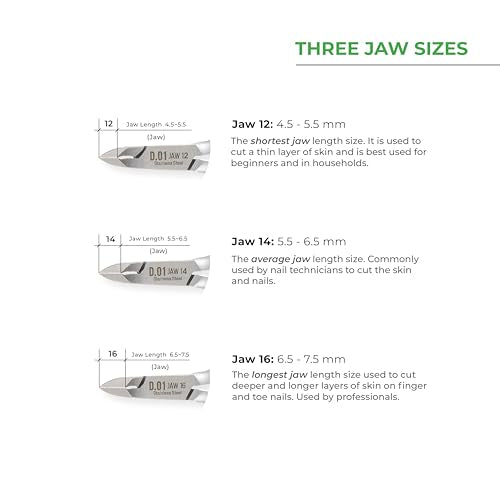 NGHIA Cuticle Nipper - D-09 JAW 16 | Stainless Steel | Durable and Sharp | Ideal for Salons and Home Use