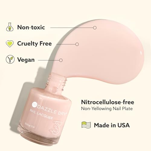 Dazzle Dry Nail Lacquer (Step 3) - Toffee Crunch - A sheer warm mocha. Jelly. Sheer. (0.5 fl oz)
