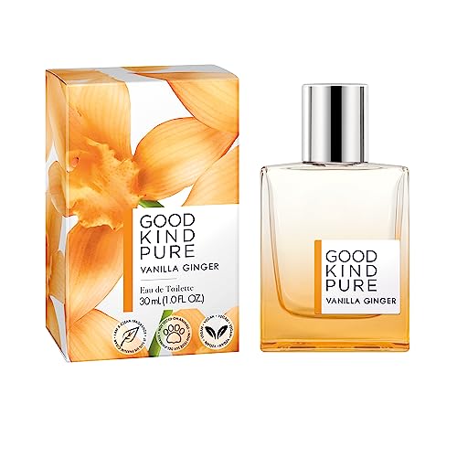 Vanilla Ginger Eau de Toilette Spray - Energizing, Gourmand Fragrance - A blend of Casablanca Lily & Warm Vanilla - Clean, Vegan, & Long-Lasting Formula - 1.0 Fl Oz