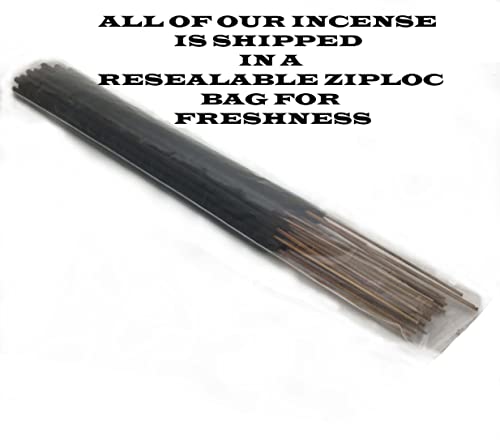 19 Inch JUMBO Blue lotus NATURAL Joss Incense Sticks -10 Pack Handmade