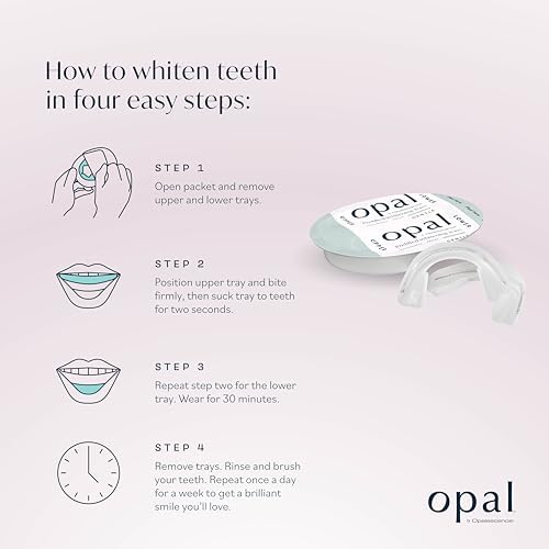 Opalescence Opal Go - Prefilled Teeth Whitening Trays - Gentle - (7 Treatments) - Hydrogen Peroxide - Cool Mint - Made by Ultradent. Op-Tr-Gent-5526-1