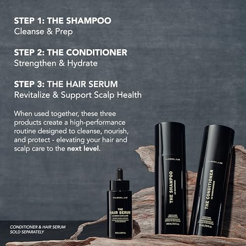 Caldera + Lab The Shampoo | Men’s Shampoo for Healthy Hair, Sulfate-Free Daily Cleanser, Dermatologically Tested - All Hair Types
