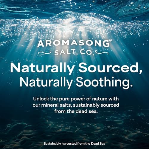 Aromasong RAW Magnesium Flakes + OptiMSM for Soaking 3 LB Resealable Pack - Muscle Relaxing Organic Bath Salts Magnesium Chloride Flakes, Mineral Soak.