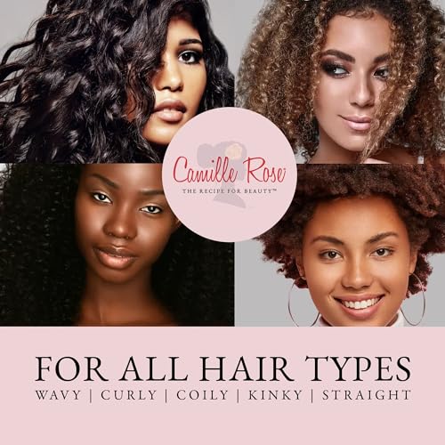 Camille Rose Mint Condition Style and Set Foam, with Aloe Vera and Sea Moss, for Extra Hold, Frizz Free Shine, and All Hair Types, 8 fl oz