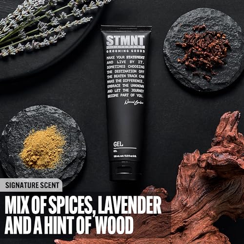 STMNT Grooming Goods Gel, 5.07 oz | Strong Definition | Long-Lasting Hold | Satin-Like, Semi-Matte Finish | Easy Wash Out