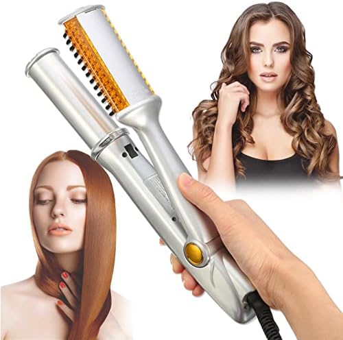 PTC Heated 2-in-1 Hair Style Tool, Even Heat, 3 Temperature Settings, Easy to Operate, Quick and Professional Hair Salon, for All Hairstyles