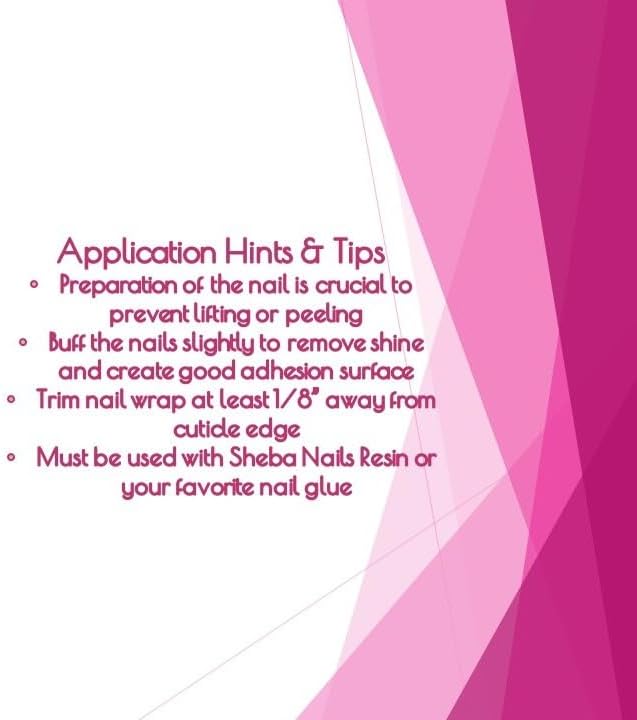 SHEBA NAILS Silk Nail Wrap Self-Adhesive Pre Cut Fingers - White, 70 Finger Tabs