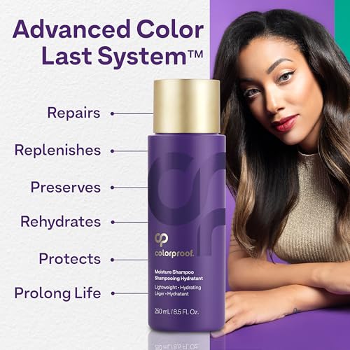 ColorProof Moisture Shampoo Hydrating Sulfate-Free Shampoo for Color-Treated Hair, Mojito Mint Scent