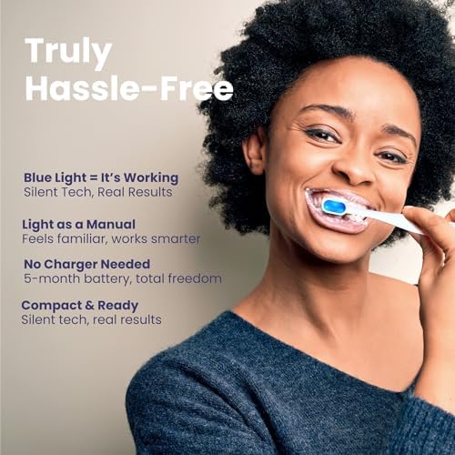 Vibration-Free Patented Bioelectric Toothbrush, Dentist-Designed & Clinically-Tested, Gentle on Sensitive Teeth & Fragile Gums, Ultra Soft for Pregnant Women, Elderly, Braces and Gum Recessions