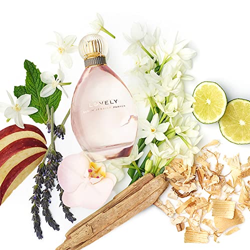 Sarah Jessica Parker - 2 Piece Collection with Eau De Parfum and Body Mist Spray in Iconic Lovely Fragrance - Women's Perfume Gift Set - Notes of Mandarin, Bergamot, Lavender, and Apple - 2 pc