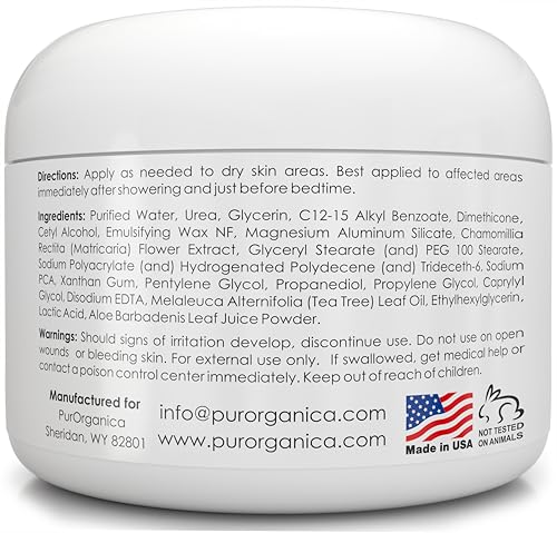 Urea 20% Healing Cream 4 oz - Best Callus Remover - Moisturizes and Rehydrates Hands, Feet and Knees to a Healthy Appearance - Soothes and Softens Thick, Cracked, Rough Dead and Dry Skin