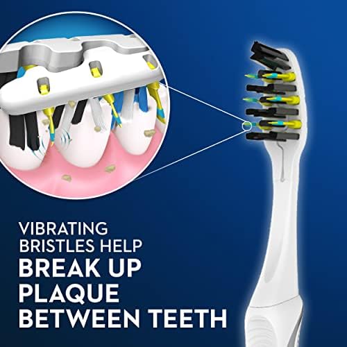 Oral-B Pulsar Battery Toothbrush with Charcoal Infused Bristles, Soft, 2 Count