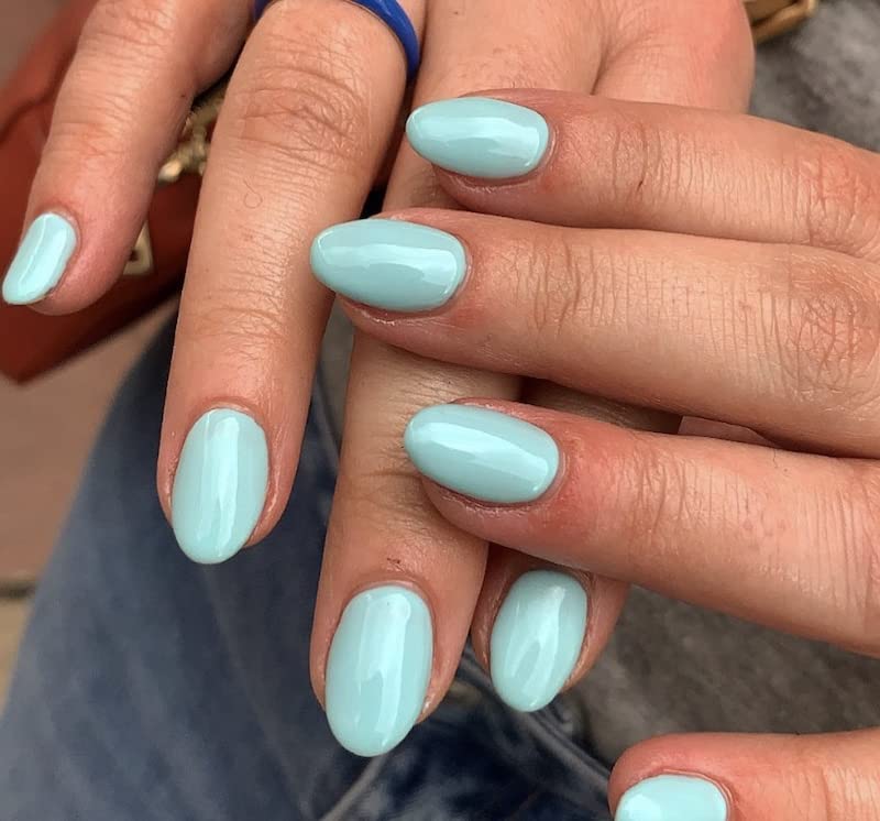 DND DC Gel Polish Set, Blue Collection, UV/LED GelPolish and Air Dry Nail Lacquer, Matching Chip-Free Polish Duo, 0.5 Fl Oz Each