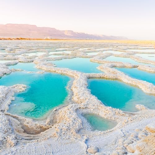 1400 Below 5 Lbs Jar Dead Sea Salt, Fine Grain - Foot and Spa Bath Soak, Exfoliating Body Scrub, 100% Pure and Mineral-Rich, Highest Mineral Content – Natural Muscle Tension Relief