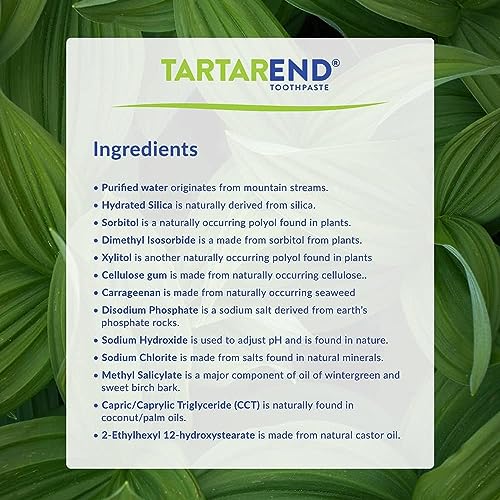 Toothpaste for Tartar Removal - Tartar Control Toothpaste to Remove Tartar and Plaque from Teeth at Home and Prevent Tartar and Plaque Buildup - 3.4 oz Tube, 1-Pack (Minty Wintergreen)