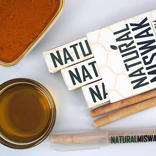 Miswak Sticks for Teeth, Natural Toothbrush, No Toothpaste Needed, Miswak Toothbrush Stick also known as Siwak Chew Sticks for Humans, Meswak, مسواك