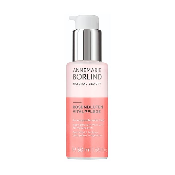ANNEMARIE BÖRLIND – Rose Blossom Revitalizing Care – Sustainably Sourced Anti-Aging Face Serum With Valuable Plant Oils for a Vitalized and Smooth Skin – 1.69 Oz