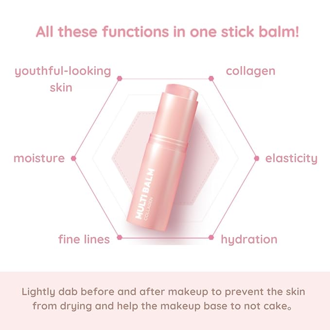 【LAB factory】 Multi Balm(Collagen) Facial Moisturizer Stick | All-in-One Hydrating Balm, Eye Cream, Neck Cream (1ea) Korean Beauty